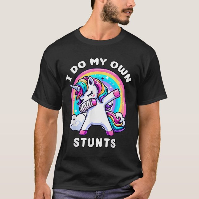 Camiseta Dabbing Unicorn Broken Arm Cast Injury Dab Dance R (Anverso)