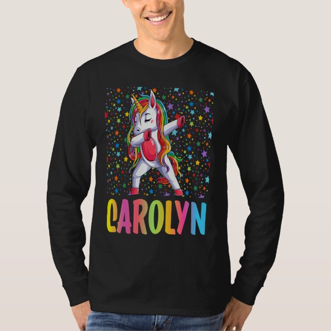 Camiseta Dabbing Unicorn Carolyn (Anverso)