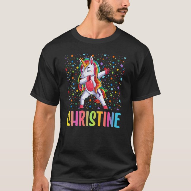 Camiseta Dabbing Unicorn Christine (Anverso)