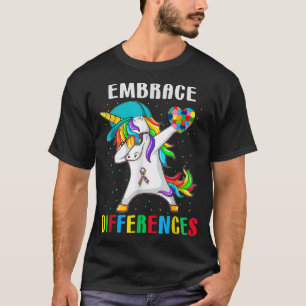 Camiseta Dabbing Unicorn Diferencias de camisas abrazar la 