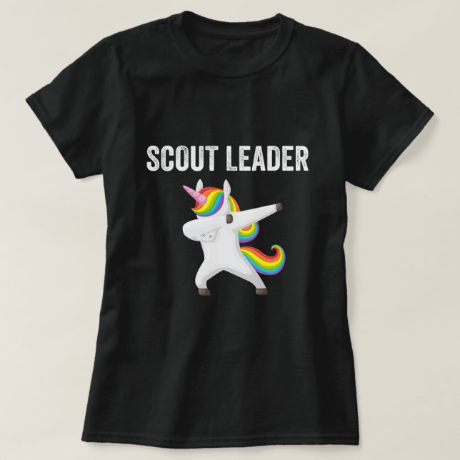 Camiseta Dabbing Unicorn Funny Scouting Gift (Diseño del anverso)