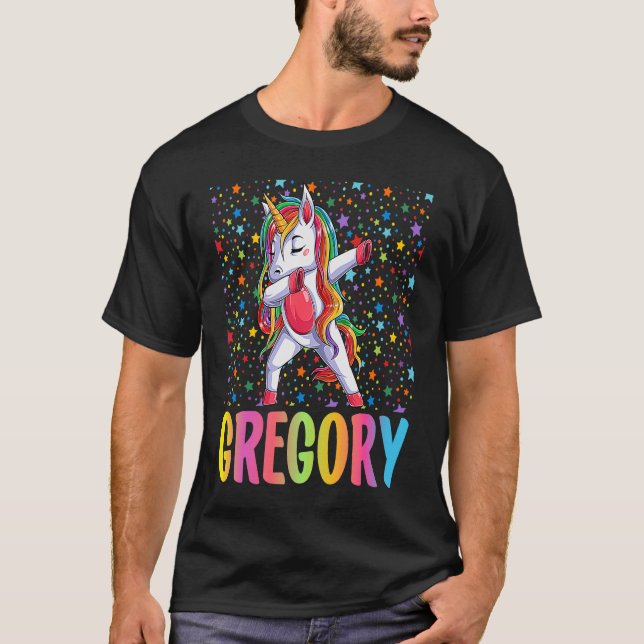 Camiseta Dabbing Unicorn Gregory (Anverso)