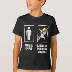 Camiseta Dabbing Unicorn Guerrero del Síndrome de Sjogren S