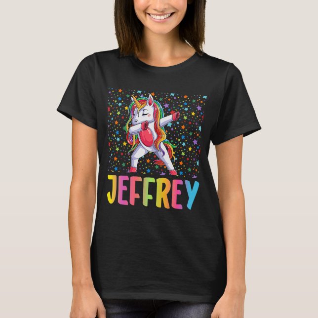 Camiseta Dabbing Unicorn Jeffrey (Anverso)