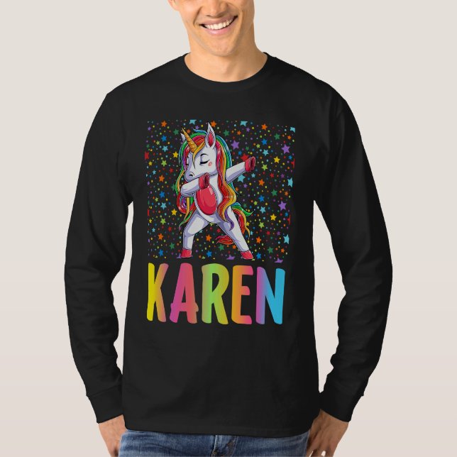 Camiseta Dabbing Unicorn Karen (Anverso)