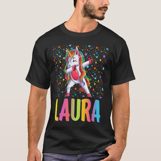 Camiseta Dabbing Unicorn Laura (Anverso)