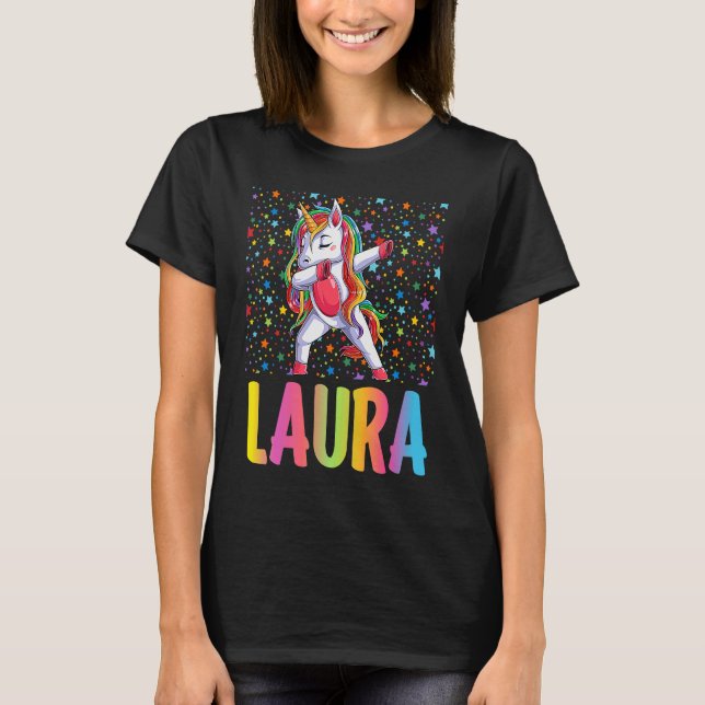 Camiseta Dabbing Unicorn Laura (Anverso)