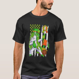 Camiseta Dabbing Unicorn Leprechaun Día de San Patricio Irl