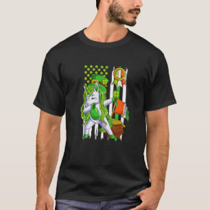 Camiseta Dabbing Unicorn Leprechaun St Patrick's Day Irish