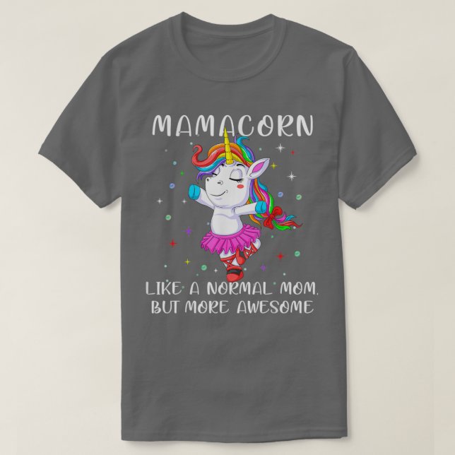 Camiseta dabbing unicorn mamacorn mama unicornio Motherx27s (Diseño del anverso)