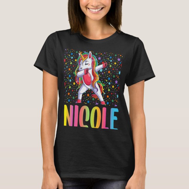 Camiseta Dabbing Unicorn Nicole (Anverso)