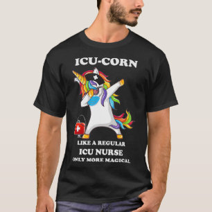 Camiseta Dabbing Unicorn Nursicon Medical ICU Enfermera RN