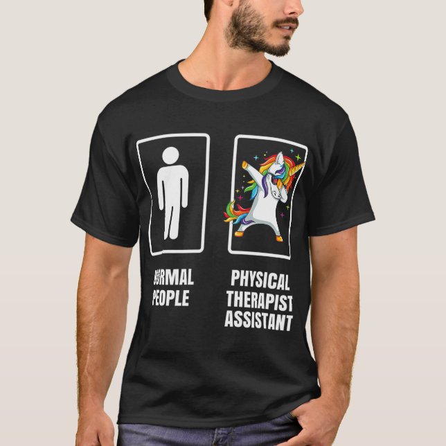 Camiseta Dabbing Unicorn Physical Therapist Assistant PT (Anverso)