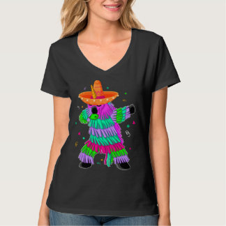 Camiseta Dabbing Unicorn Pinata Mexican Fiesta Cinco De May