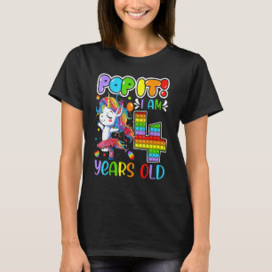 Camiseta Dabbing Unicorn Pop It I’m a 4 Years Fidget 4th