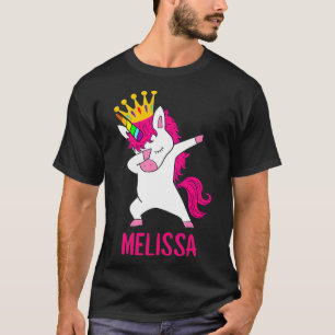 Camiseta Dabbing Unicorn Queen Personalised MELISSA 