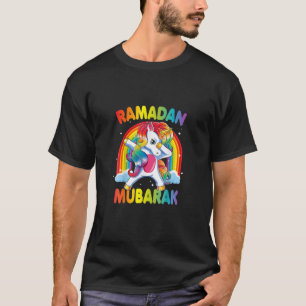 Camiseta Dabbing Unicorn Ramadan Kareem Mubarak para musulm
