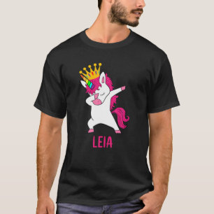 Camiseta Dabbing Unicorn Reina Personalizada LEIA