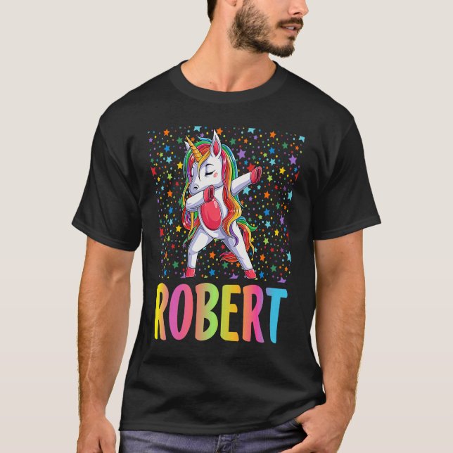Camiseta Dabbing Unicorn Robert (Anverso)