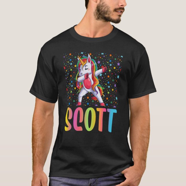 Camiseta Dabbing Unicorn Scott (Anverso)