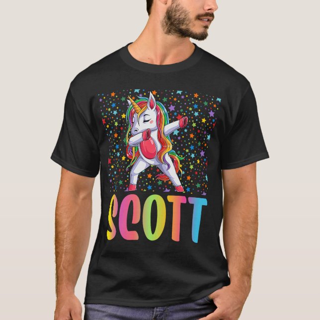 Camiseta Dabbing Unicorn Scott (Anverso)