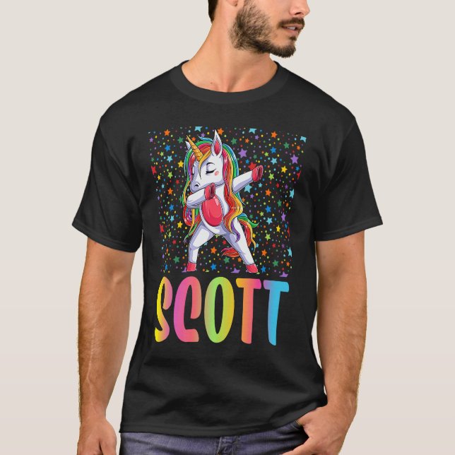 Camiseta Dabbing Unicorn Scott (Anverso)