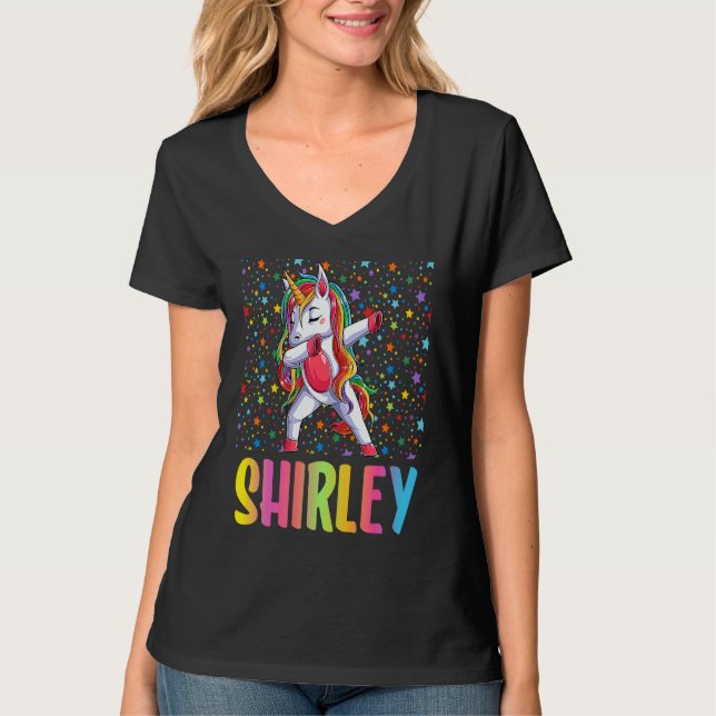 Camiseta Dabbing Unicorn Shirley (Anverso)