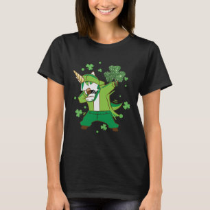 Camiseta Dabbing Unicorn St Patrick's Day Irish for Boys G