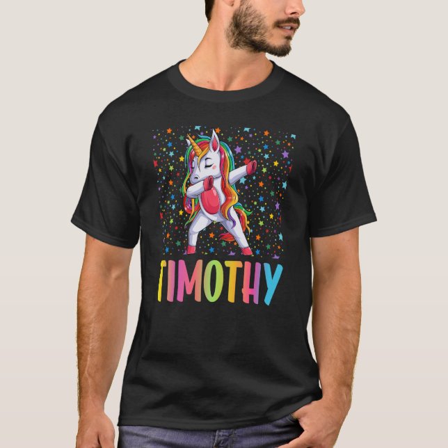Camiseta Dabbing Unicorn Timothy (Anverso)