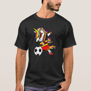 Camiseta Dabbing Unicorn Uganda Fútbol Socc bandera ugandes