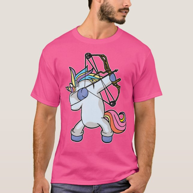 Camiseta Dabbing Unicornio Archery Bow Arrow (Anverso)
