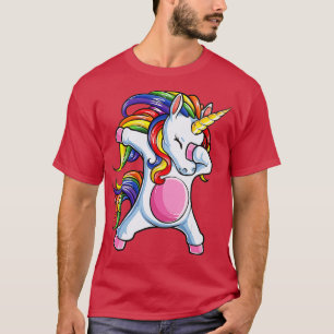 Camiseta Dabbing Unicornio Chicas T Niños Mujeres Iris Unic