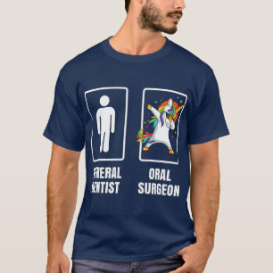 Camiseta Dabbing Unicornio Cirujano Cirugía Oral