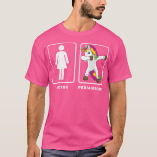 Camiseta Dabbing Unicornio contra medicina pediátrica