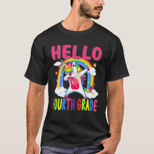 Camiseta Dabbing Unicornio De Cuarto Grado Para Niño Chica