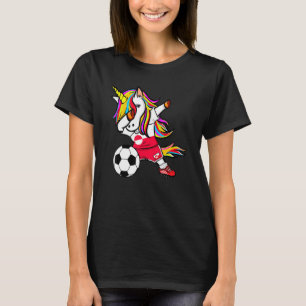 Camiseta Dabbing Unicornio Fútbol Groenlandia Fl