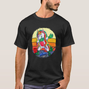 Camiseta Dabbing Unicornio jardineros Chicas de la moda de 