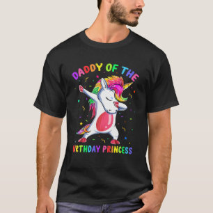 Camiseta Dabbing Unicornio Papi De La Princesa De Cumpleaño