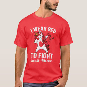 Camiseta Dabbing Unicornio Que Llevo Rojo Para Luchar Contr