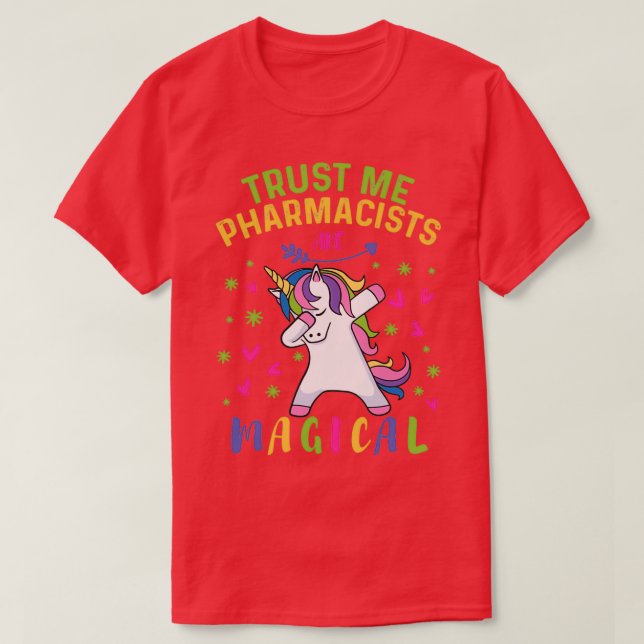 Camiseta Dabbing unicornio regalo de farmacia (Diseño del anverso)