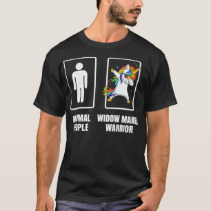 Camiseta Dabbing Unicornio viuda creadora sobreviviente de 