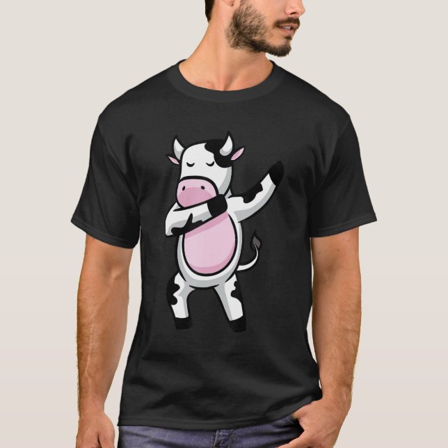 Camiseta Dabbing VACA - TERNERO Dab Animales s (Anverso)