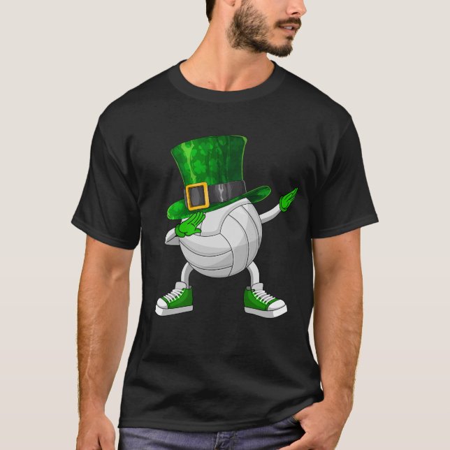 Camiseta Dabbing Volleyball St Patrick's Day (Anverso)