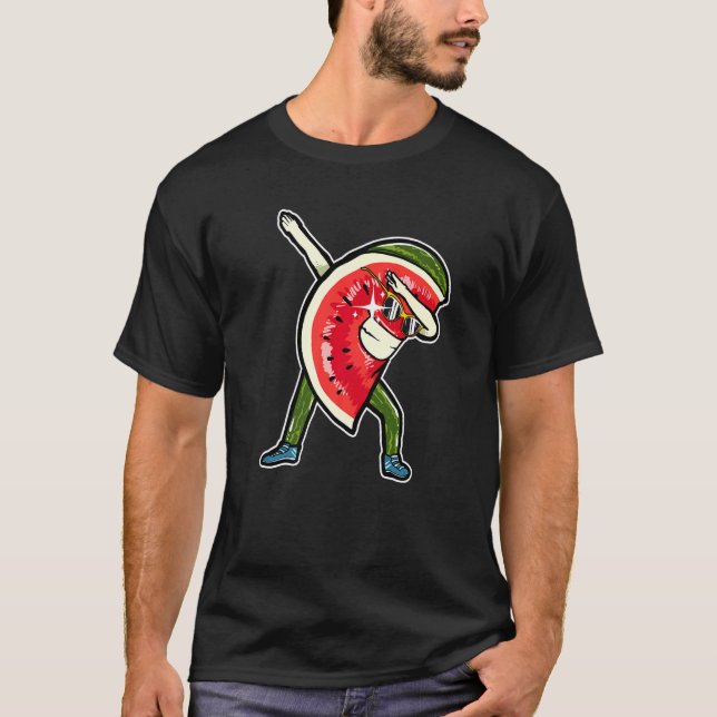 Camiseta Dabbing Watermelon Dab Dancing Watermelnes (Anverso)