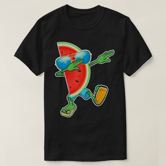 Camiseta Dabbing Watermelon Melon Summer Fruit Lover (Diseño del anverso)