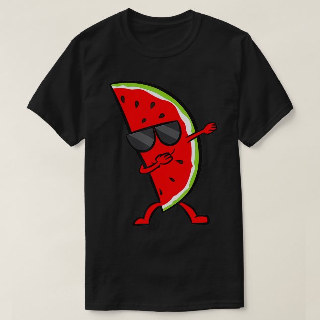 Camiseta Dabbing Watermelon Summer Fruit Love Watermeloux (Diseño del anverso)