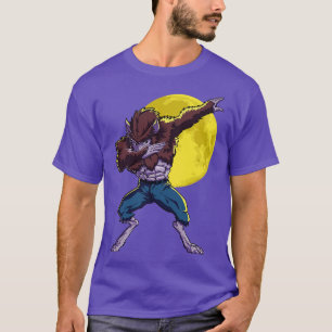 Camiseta Dabbing Werewolf Halloween Costume Funny Zombie Mo