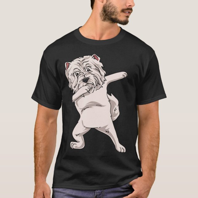 Camiseta Dabbing West Highland White Terrier (Anverso)