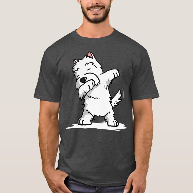 Camiseta Dabbing Westie Funny West Highland White Terrier (Anverso)