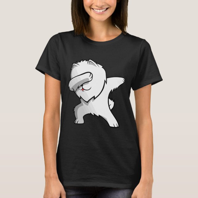 Camiseta Dabbing White Pomerania (Anverso)